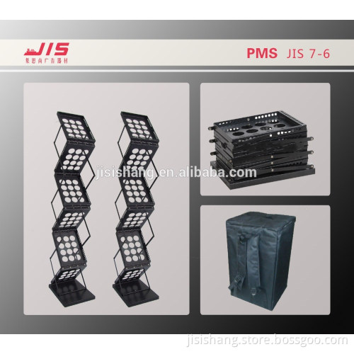 JIS7-6,Advertising exhibition display trade show promotion usage ,Iron A4 size foldable brochure stand